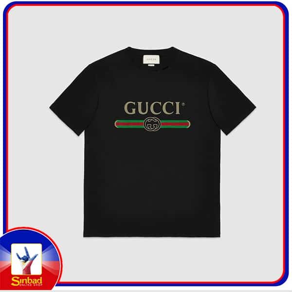 Unisex t-shirt, printed with the Gucci logo- black color