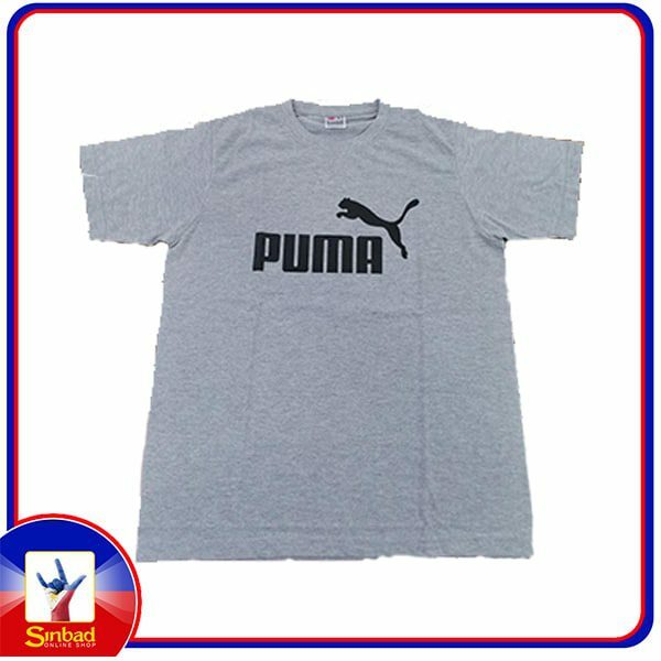 Unisex t-shirt, printed with the puma logo-gray color