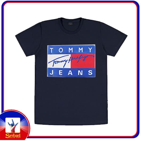 Unisex t-shirt, printed with the tommy jeans logo-dark color