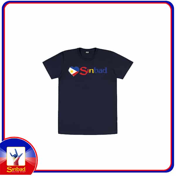 Unisex t-shirt, printed with the Sinbad logo and the Philippine flag -dark color