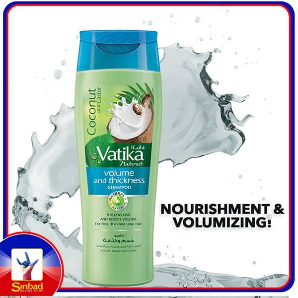 Vatika Natural Thickness Hair And Boosts Volume Shampoo 400ml