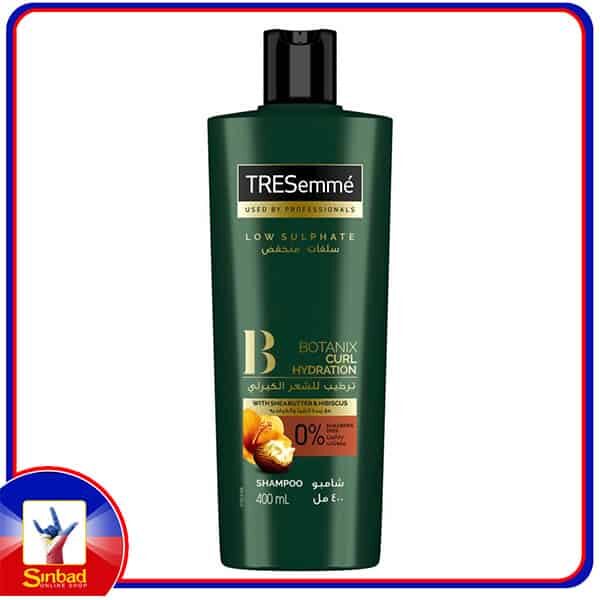 TRESemme Botanix Natural Shampoo for Curl Hydration with Shea Butter & Hibiscus 400ml