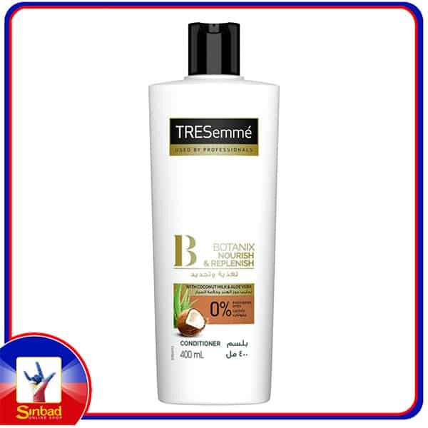 TRESemme Botanix Natural Nourish & Replenish Conditioner with Coconut Milk & Aloe Vera for Dry Hair 400ml