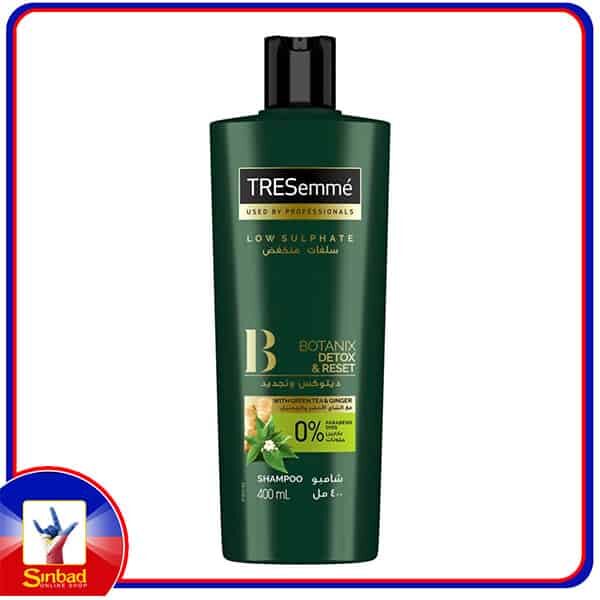TRESemme Botanix Natural Detox & Reset Shampoo with Green Tea & Ginger 400ml