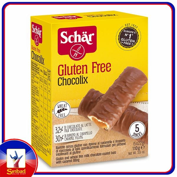 Schar Gluten Free Chocolix Bars 110g