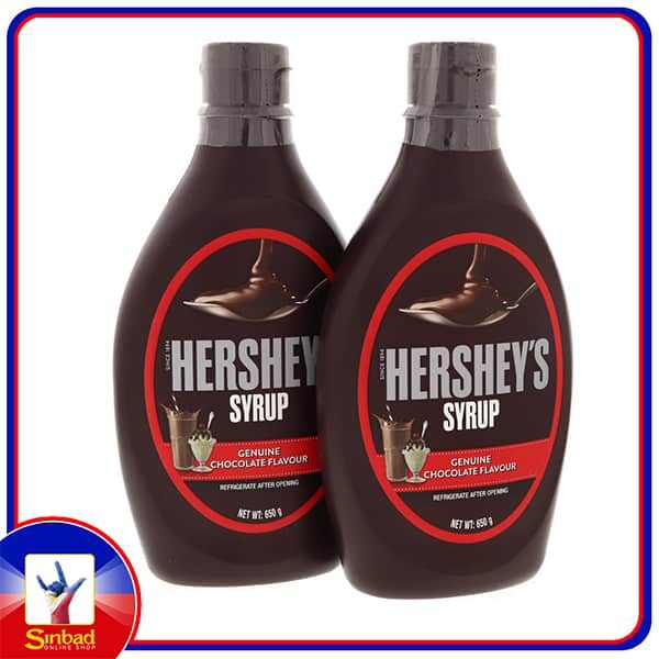 Hersheys Genuine Chocolate Flavour Syrup 2 x 650g