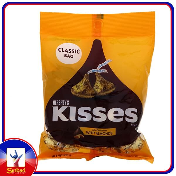 Hersheys Kisses Milk Chocolate With Almonds 150g