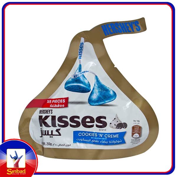 Hersheys Kisses Cookies N Creme 250g