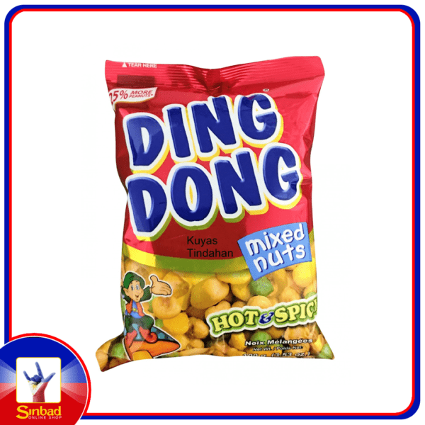 Ding Dong Snack Mixed Nuts Hot And Spicy 100g