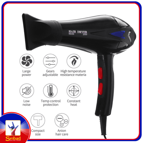 Electric Hair Dryer Blow Hairdressing Hairdryer Cool Warm Wind