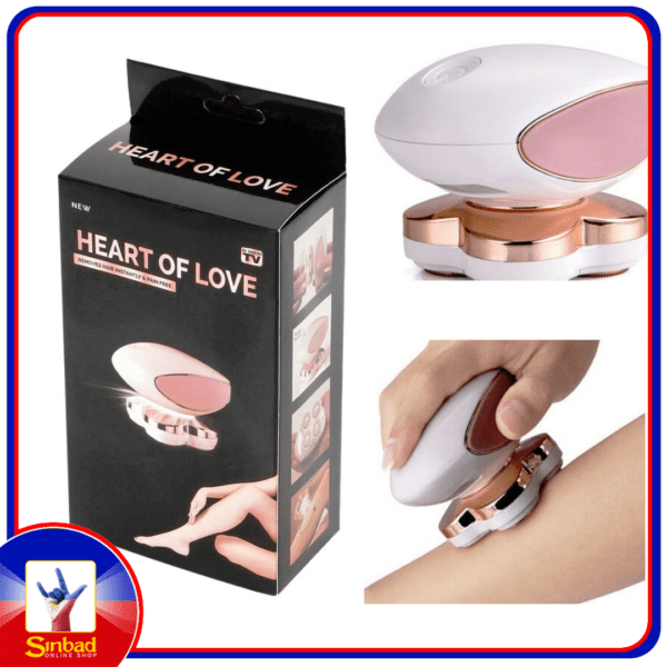 Heart of Love Removes Hair Instantly and Pain Free