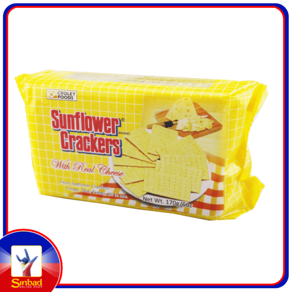 Sunflower Crackers With Real Cheese 170 g