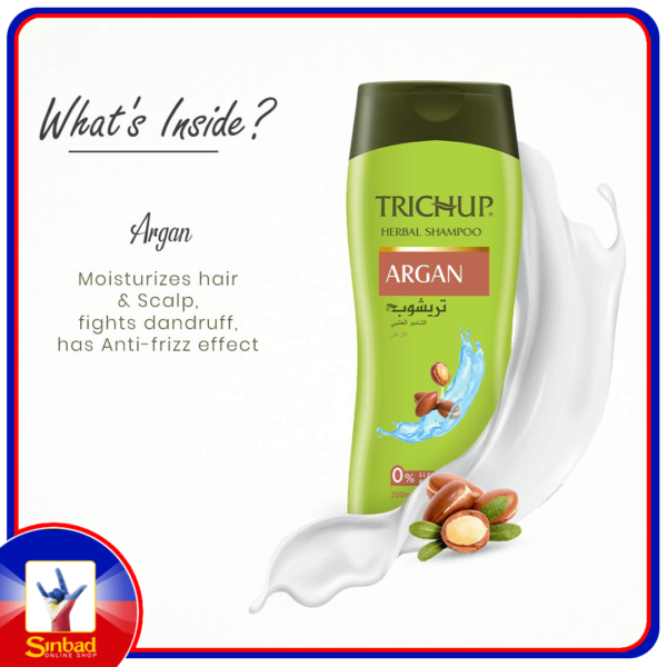 Trichup Argan Herbal Shampoo - Reduce Frizz & Boosts Shine 400ml