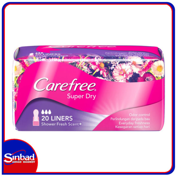 Buy Carefree Super Dry Panty Liners (20 Pieces) Online in Kuwait