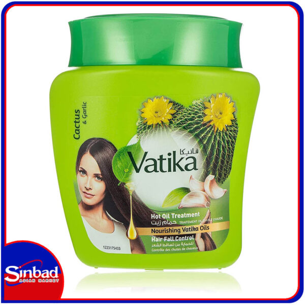Buy Dabur Vatika Hair Fall Control Garlic Cactus & Coconuts Hot Oil 500 gm  Online in Kuwait | Sinbad Online Shop