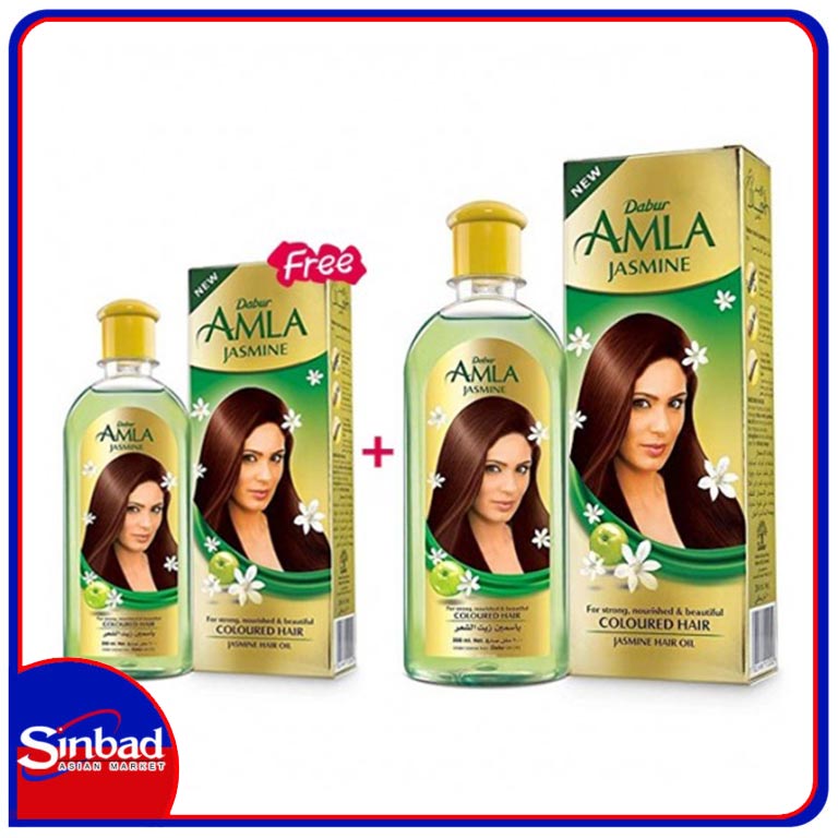 Buy Hair Treatment Dabur Amla Jasmine 300 ml + 100 ml Online in Kuwait |  Sinbad Online Shop